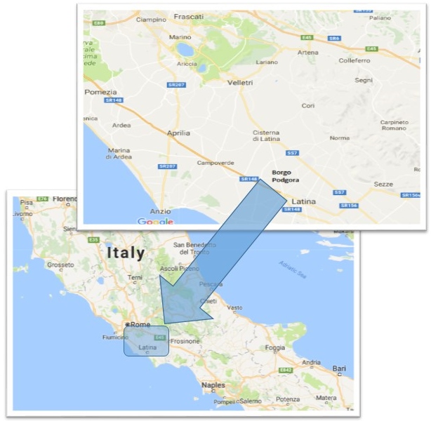 Mappa della zona